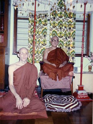 U Buddharakkhita (Steve) with Sayadaw U Pandita